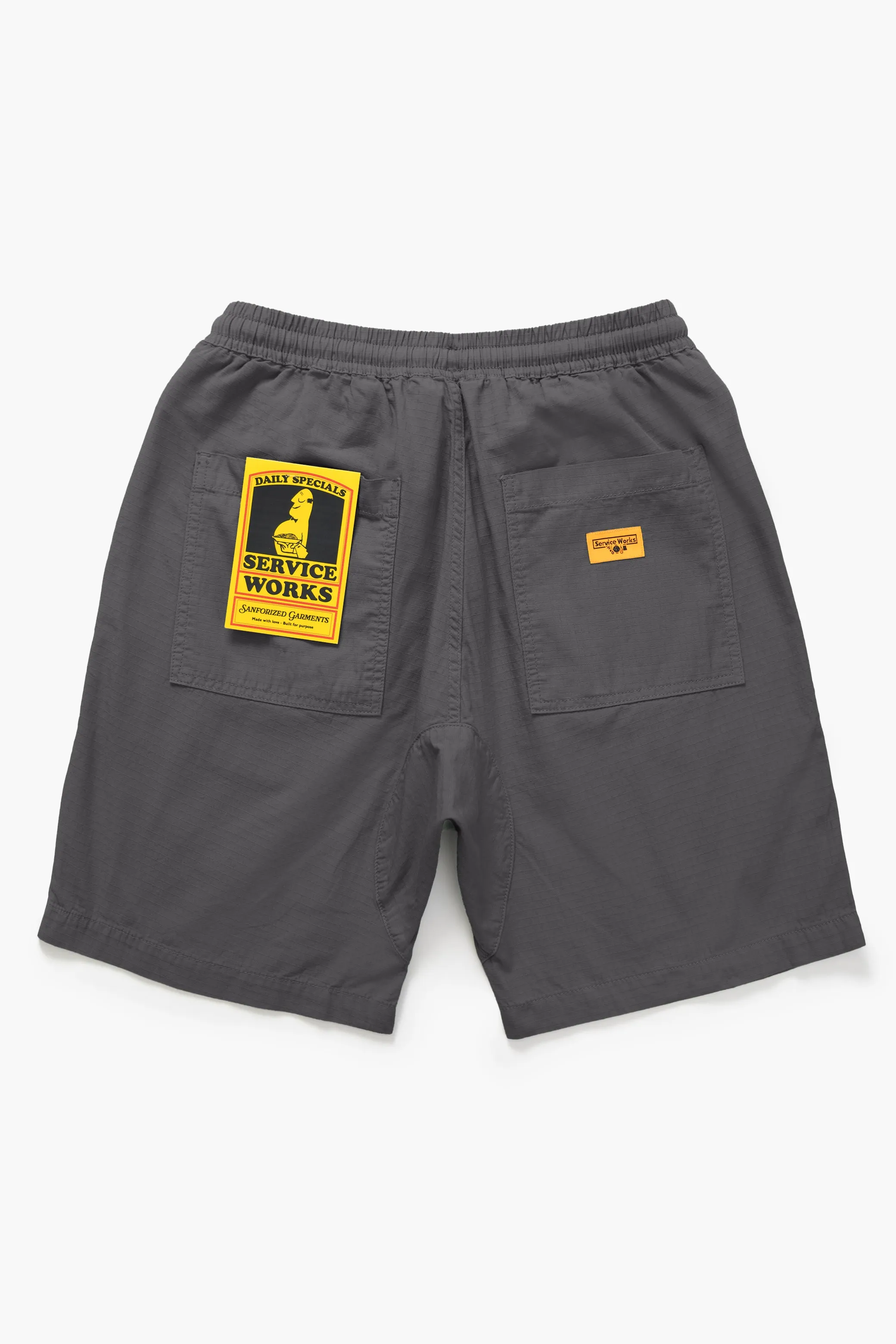 Ripstop Chef Shorts - Washed Black sold by Service Works product image thumbnail 5