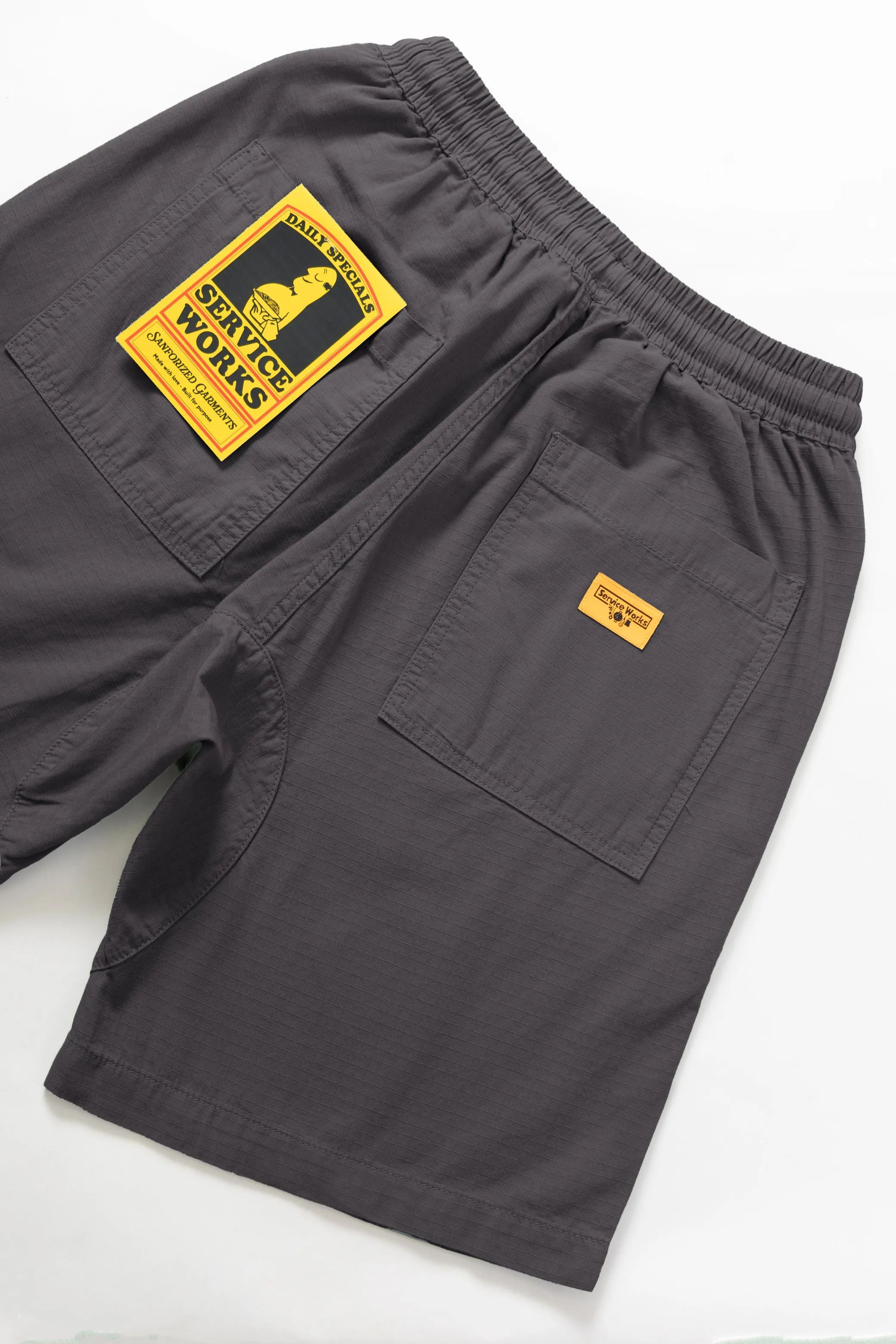 Ripstop Chef Shorts - Washed Black sold by Service Works product image thumbnail 4