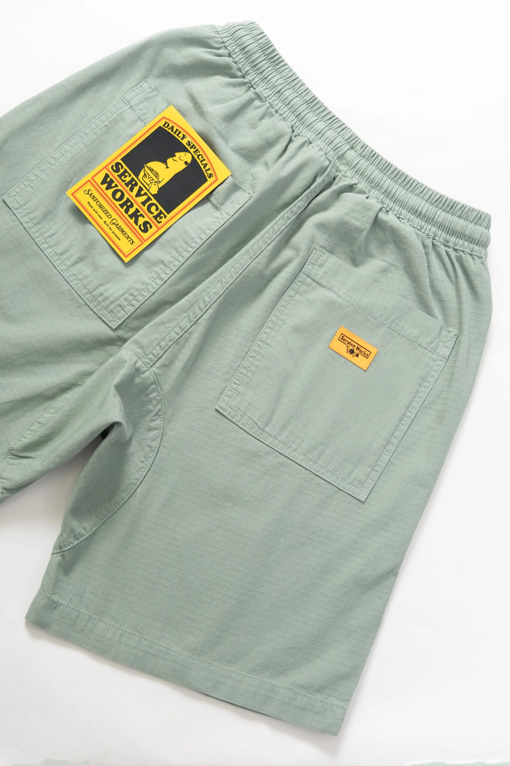 Ripstop Chef Shorts - Sage sold by Service Works product image thumbnail 4