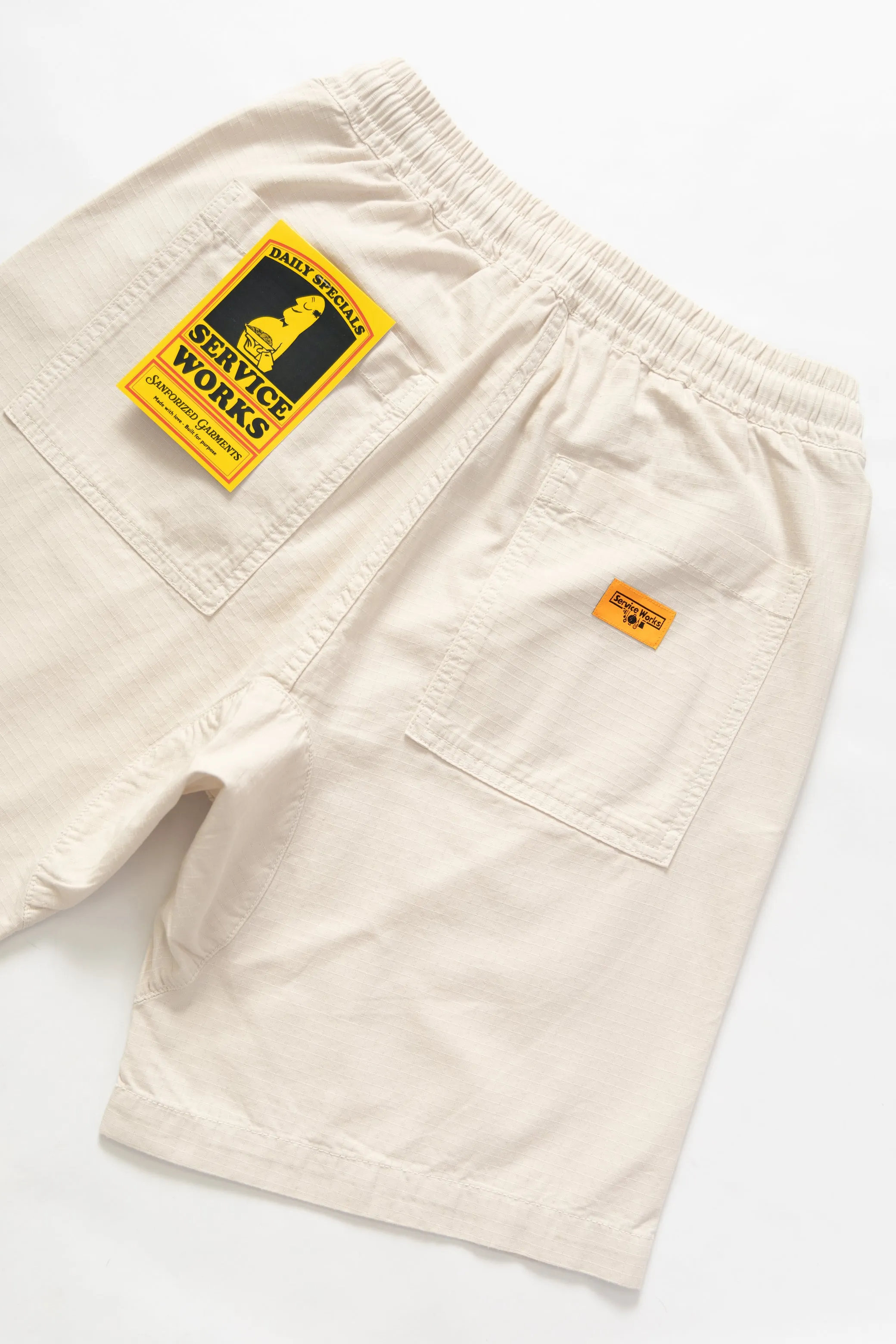 Ripstop Chef Shorts - Bone sold by Service Works product image thumbnail 4