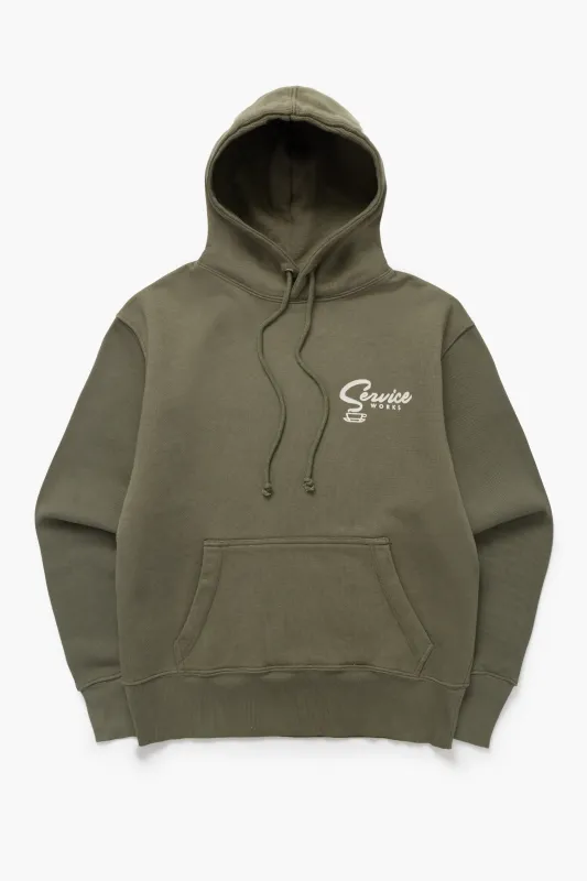 Espresso Hoodie - Olive sold by Service Works