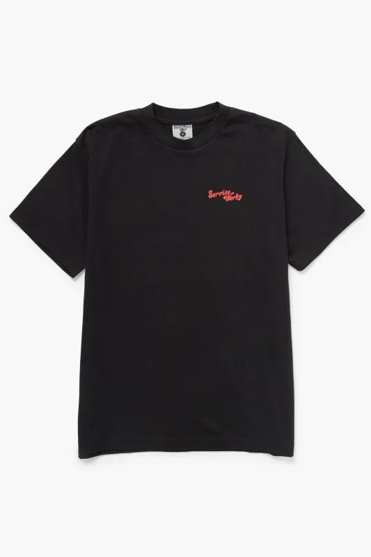 Work + Pleasure Tee - Black made by Service Works