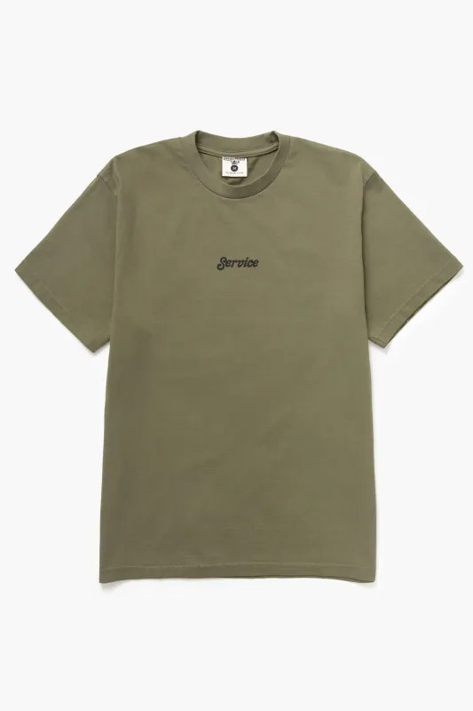 Service Logo Tee - Olive made by Service Works