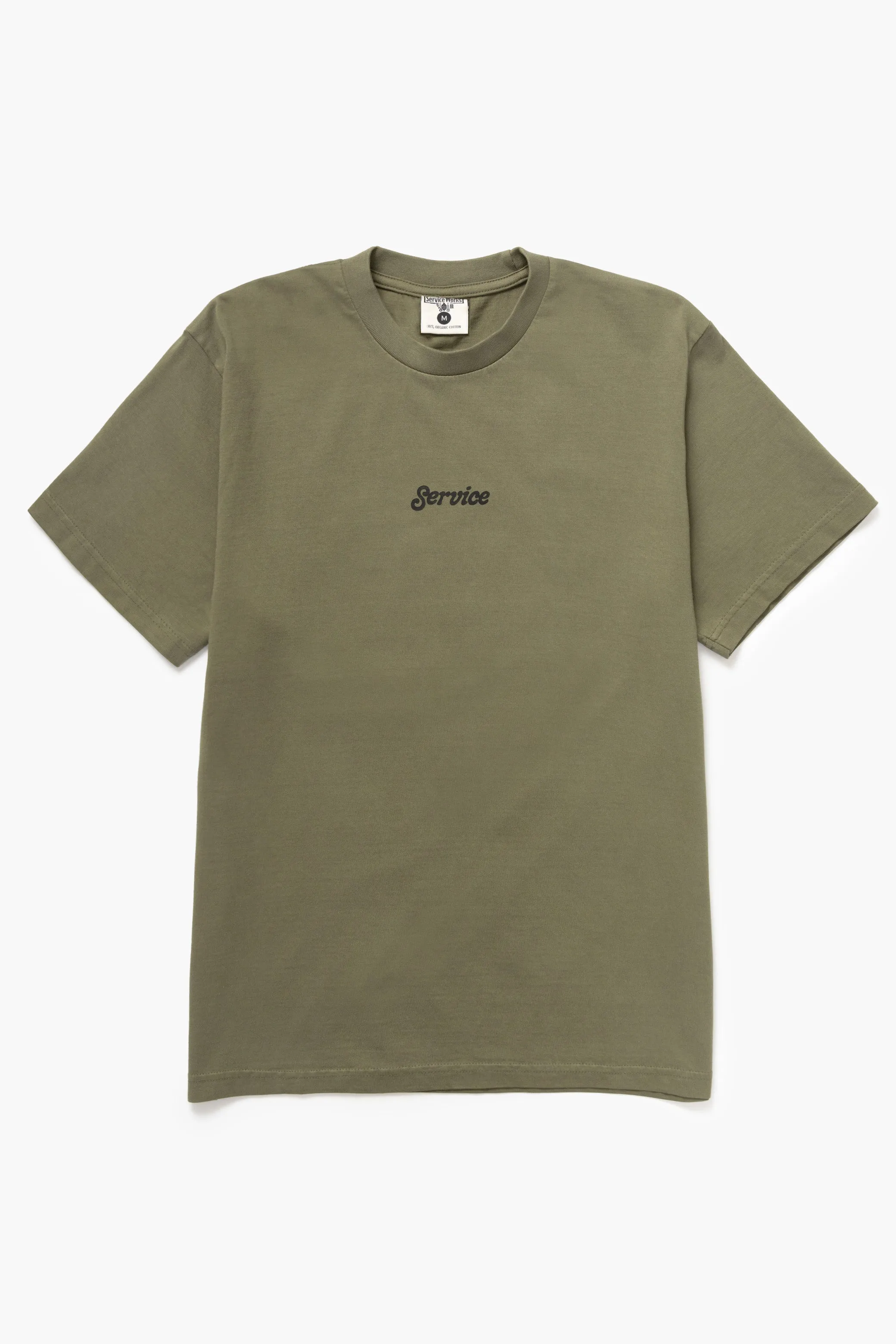 Service Logo Tee - Olive sold by Service Works