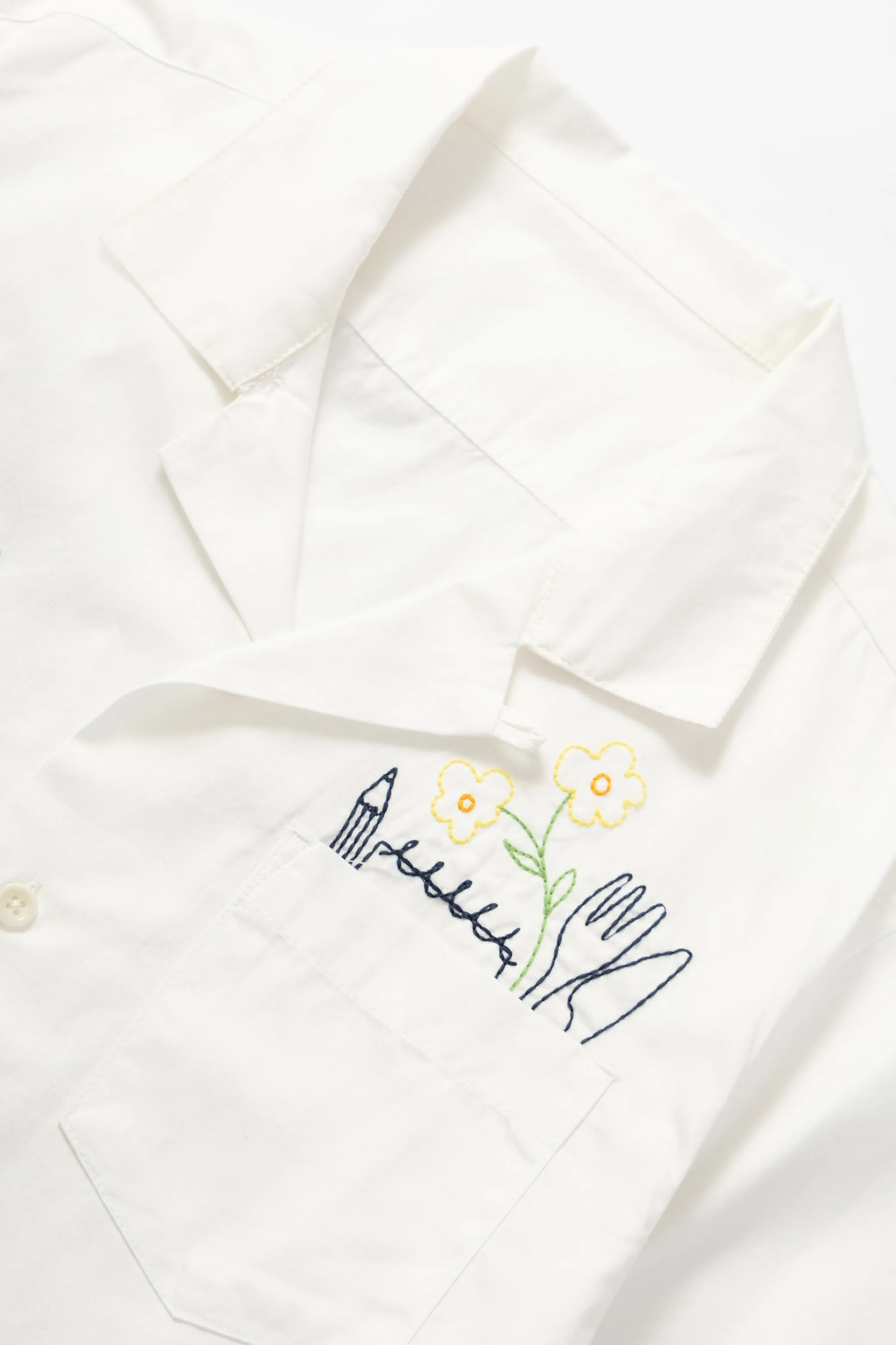 Light Twill Necessities Short Sleeve Shirt - Off White sold by Service Works product image thumbnail 3