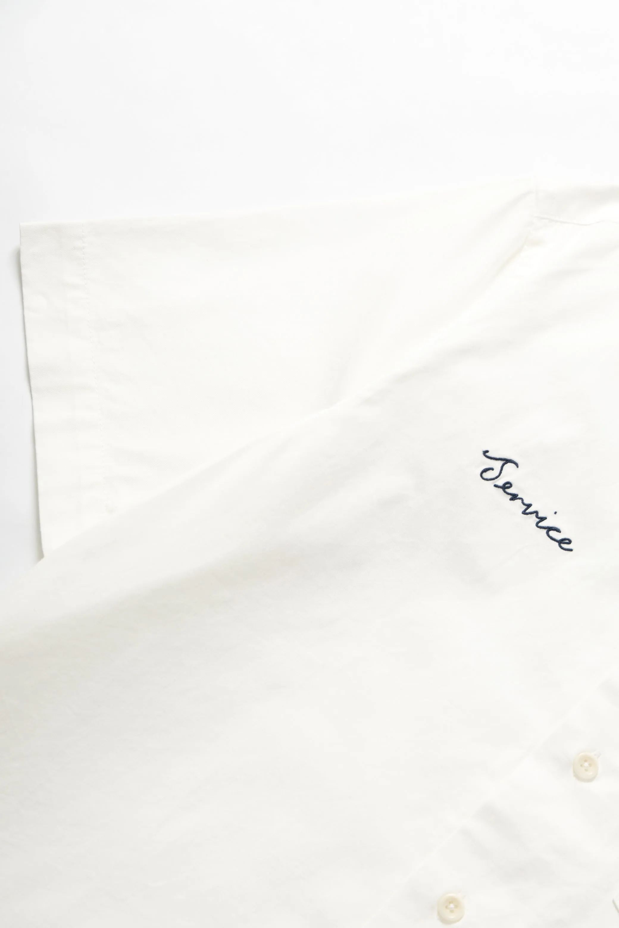 Light Twill Necessities Short Sleeve Shirt - Off White sold by Service Works product image thumbnail 4