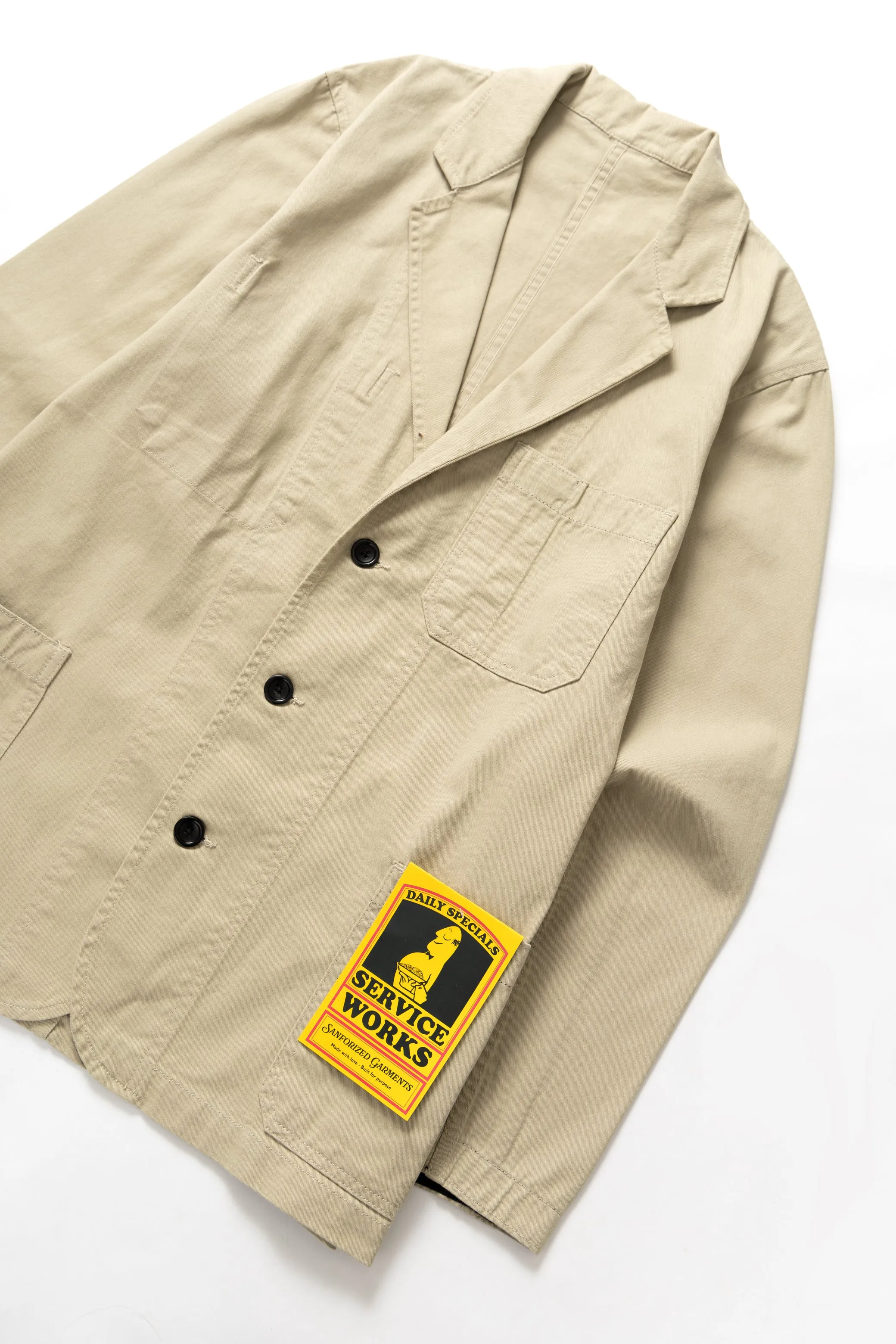 Drill Server Suit Jacket - Khaki sold by Service Works product image thumbnail 3
