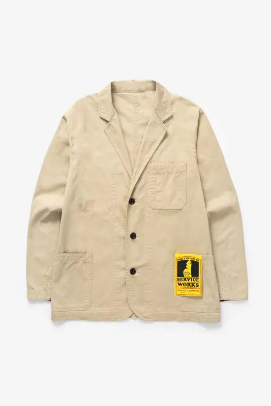Drill Server Suit Jacket - Khaki made by Service Works