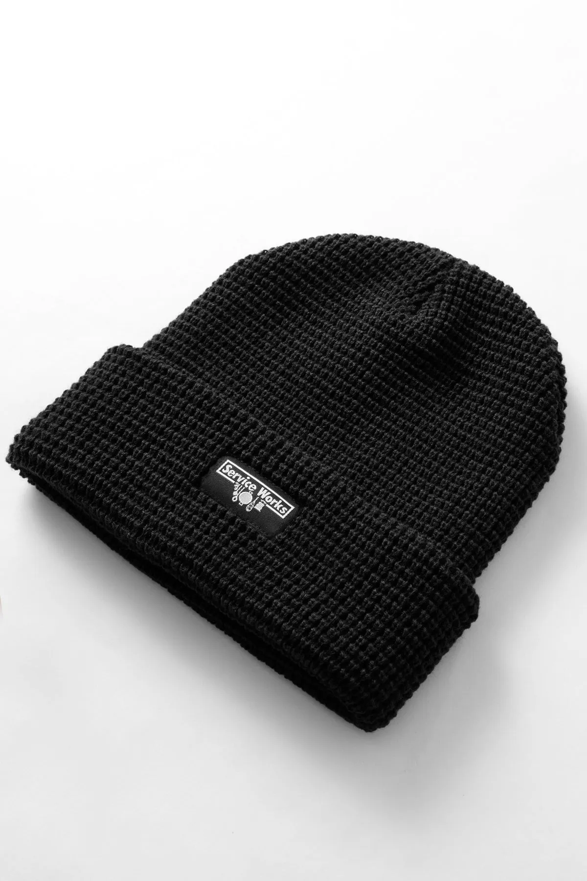 Waffle Logo Beanie - Black sold by Service Works product image thumbnail 2