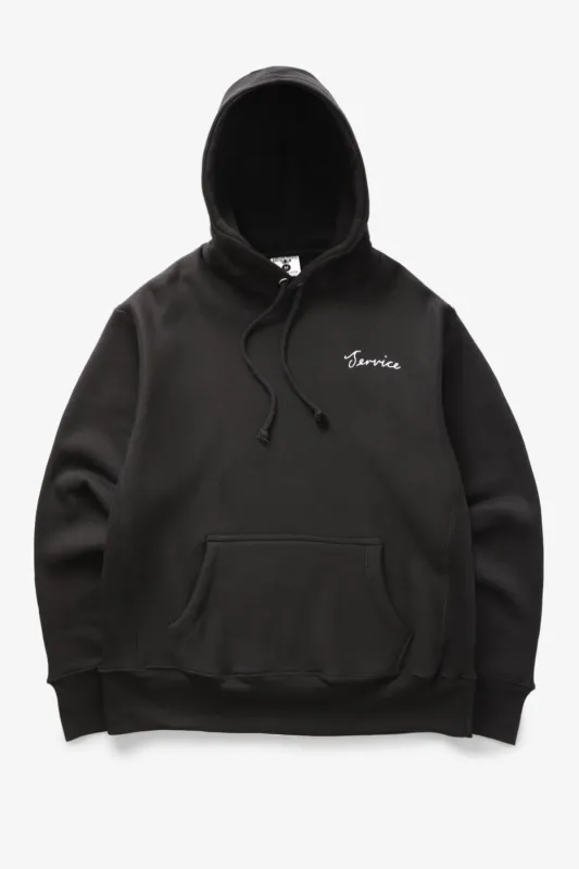 Script Logo Hoodie - Black sold by Service Works