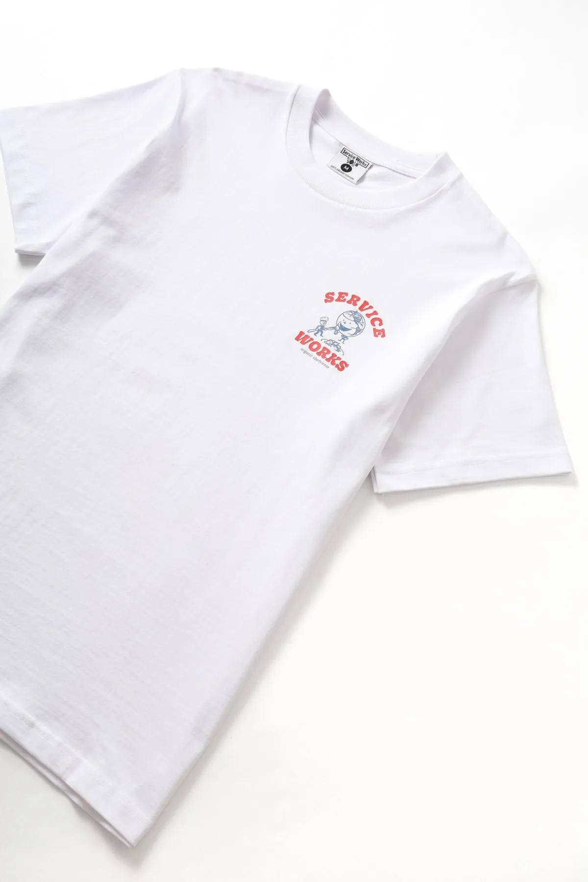 Organic Chefswear Tee - White sold by Service Works product image thumbnail 3