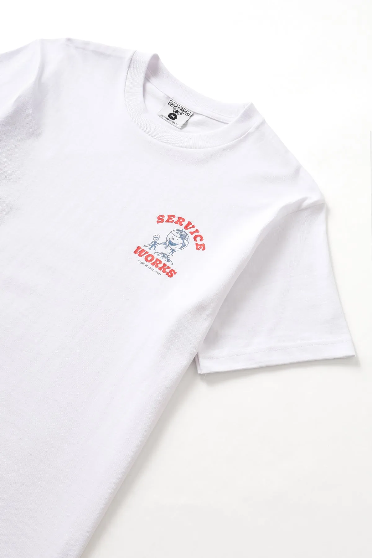 Organic Chefswear Tee - White sold by Service Works product image thumbnail 2