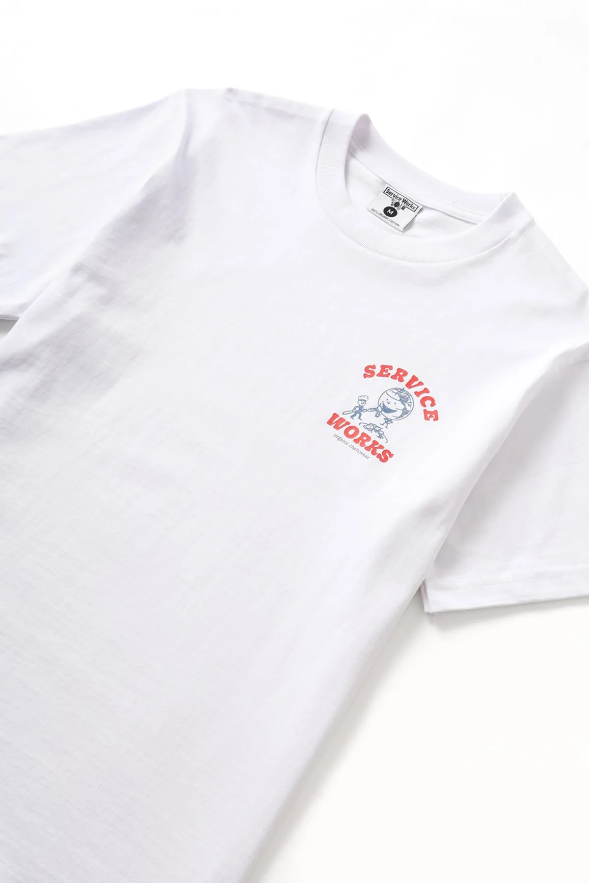 Organic Chefswear Tee - White sold by Service Works product image thumbnail 5