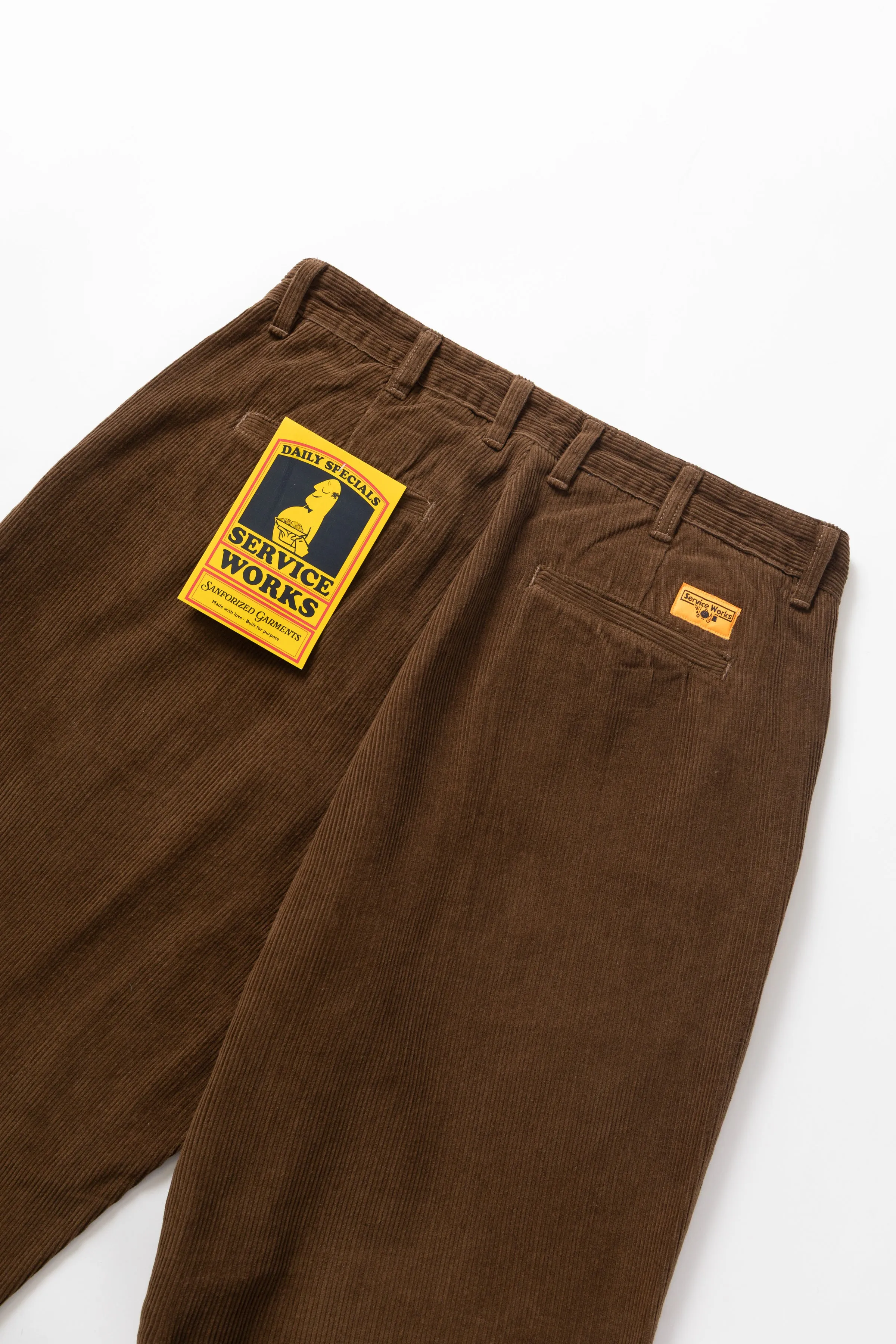Corduroy Part Timer Pant - Bark sold by Service Works product image thumbnail 5