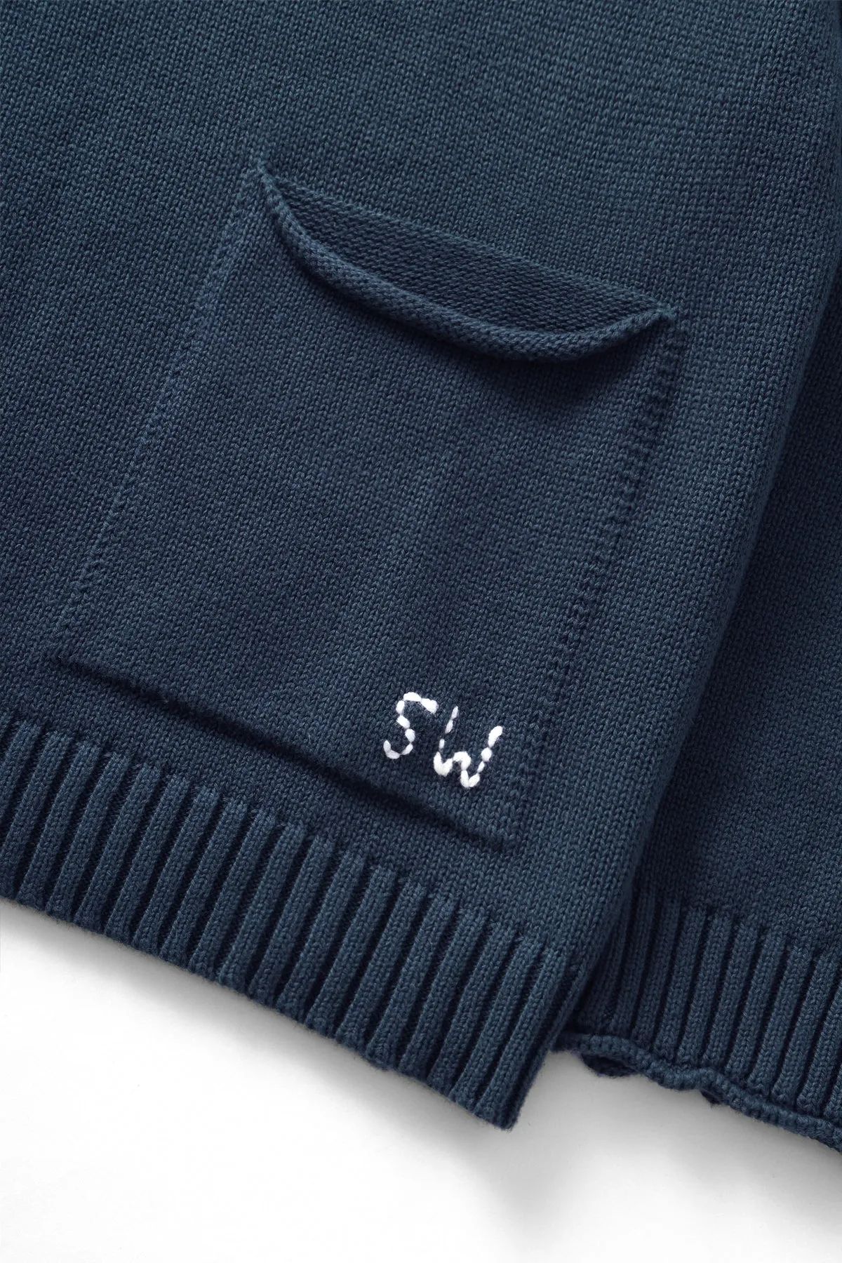 Mock Smock Sweater - Navy sold by Service Works product image thumbnail 2