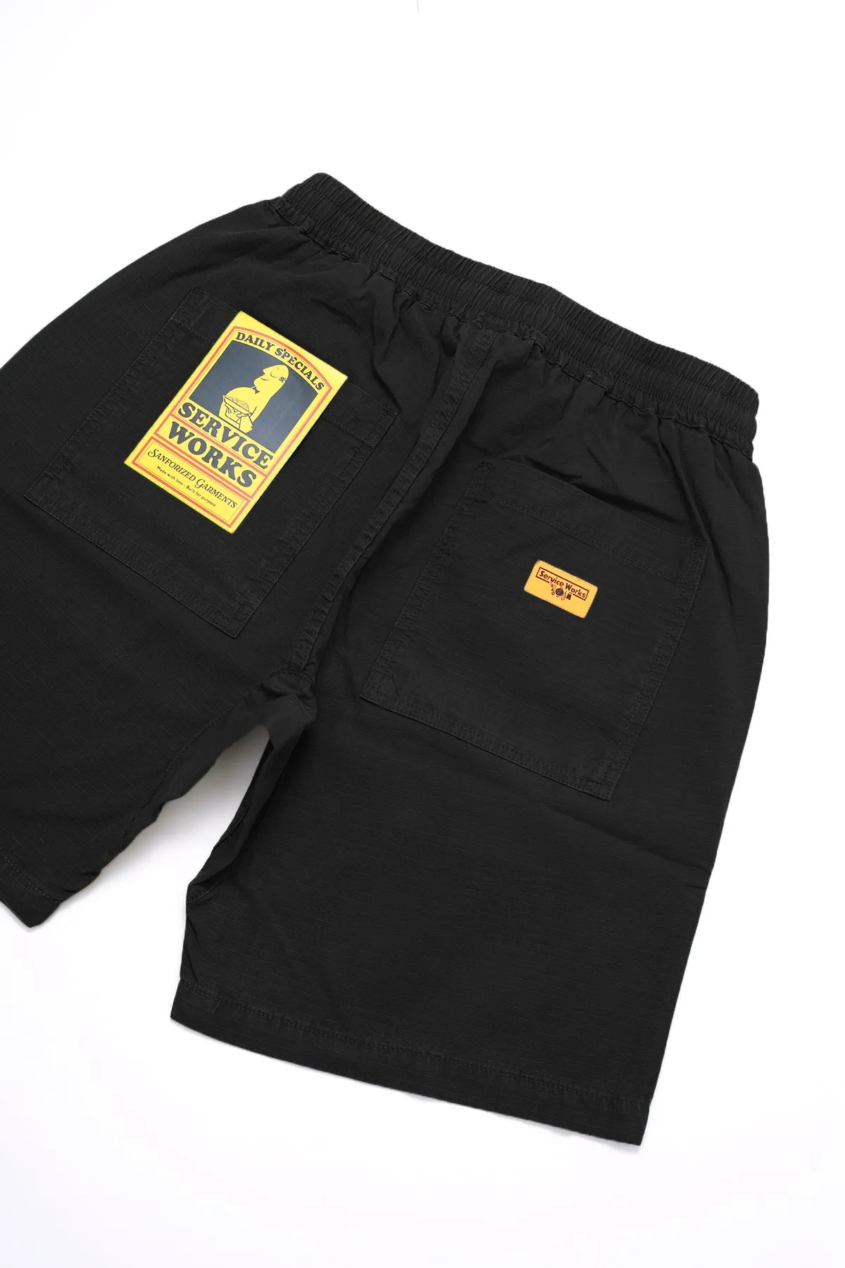 Ripstop Chef Shorts - Black sold by Service Works product image thumbnail 2