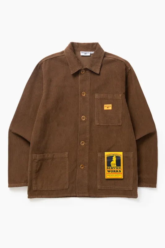 Corduroy Chore Shirt - Bark sold by Service Works