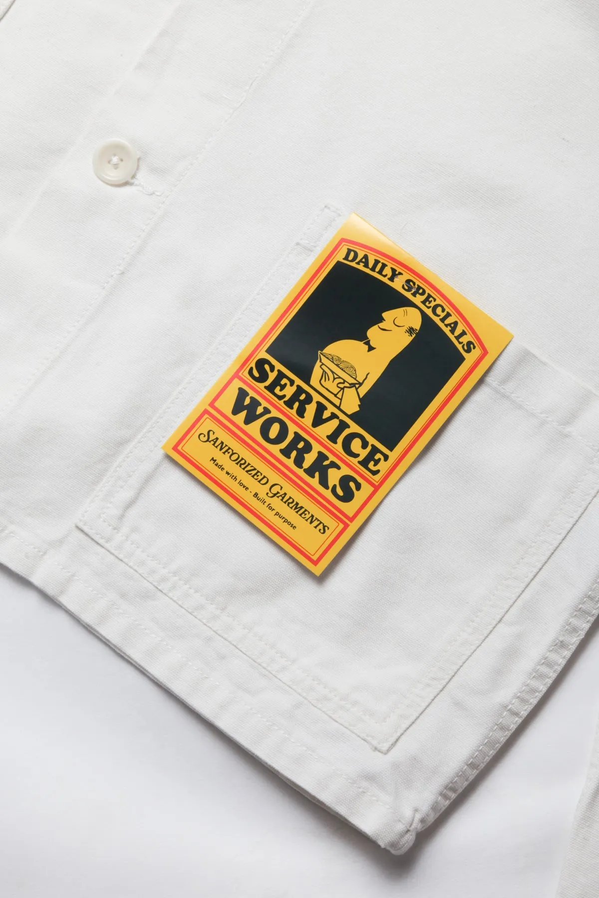 Classic Chore Shirt - Off White sold by Service Works product image thumbnail 5