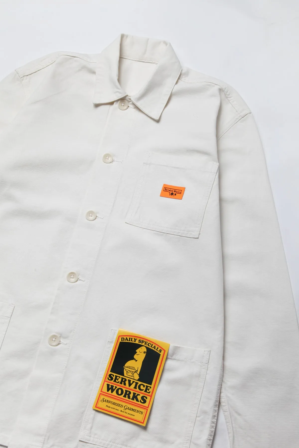 Classic Chore Shirt - Off White sold by Service Works product image thumbnail 4