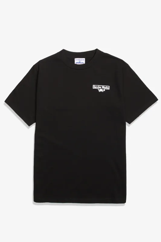Heavyweight Logo Tee - Black made by Service Works