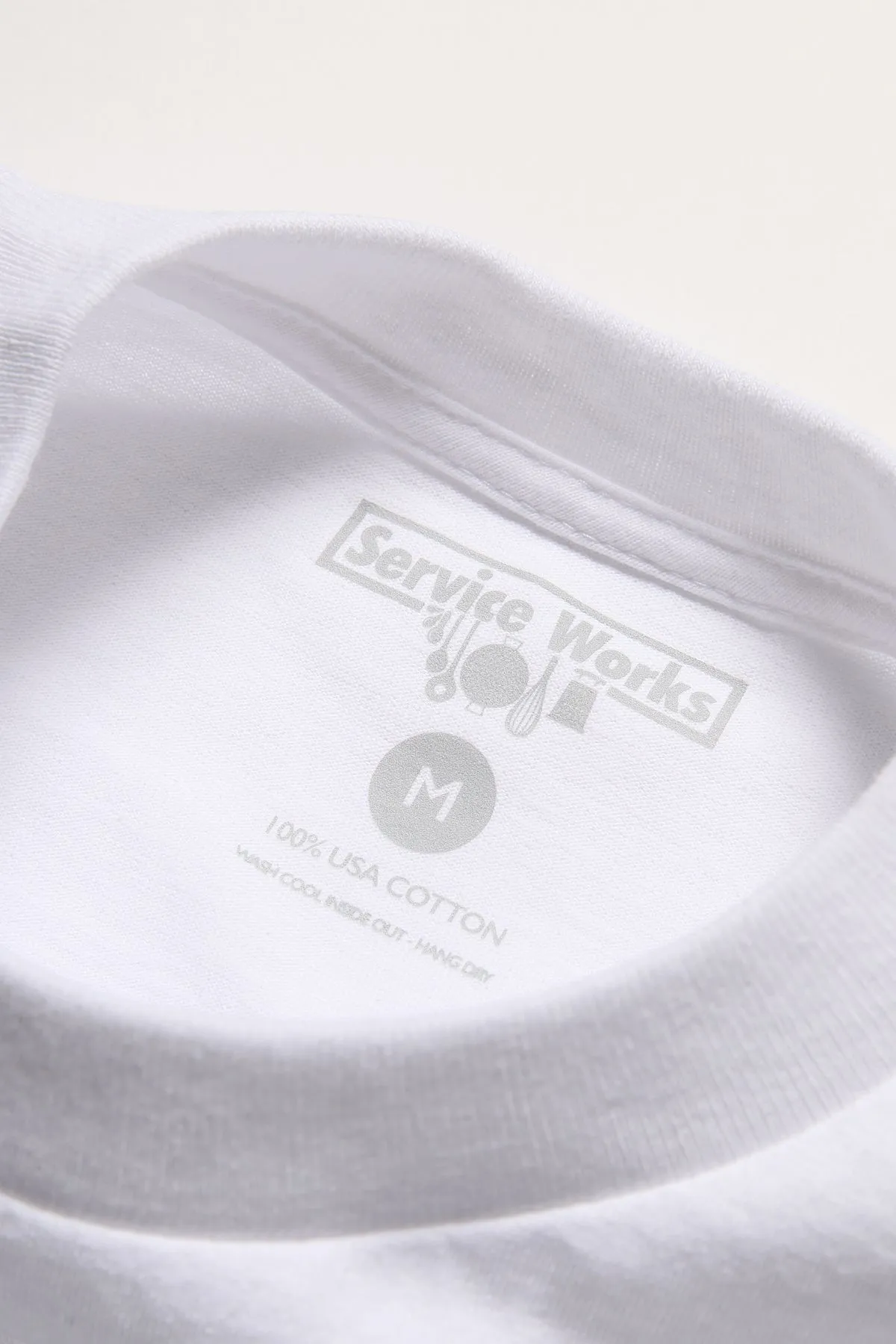 Logo Tee - White sold by Service Works product image thumbnail 3