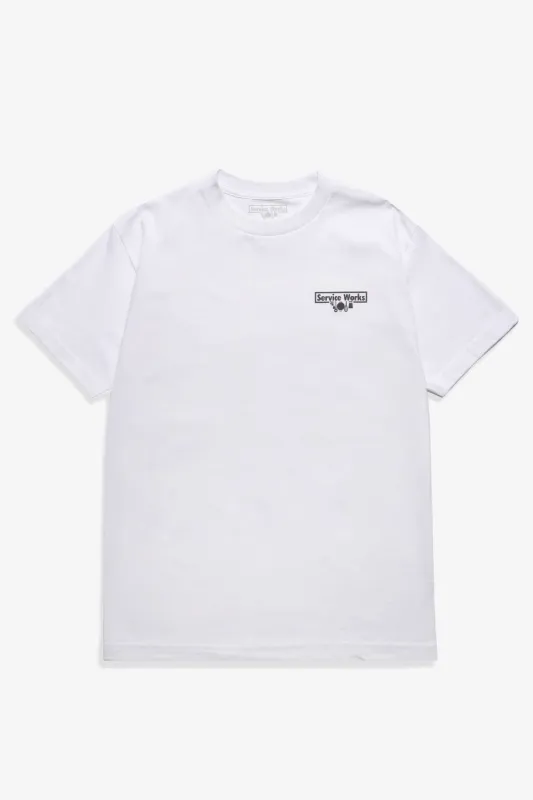 Logo Tee - White made by Service Works