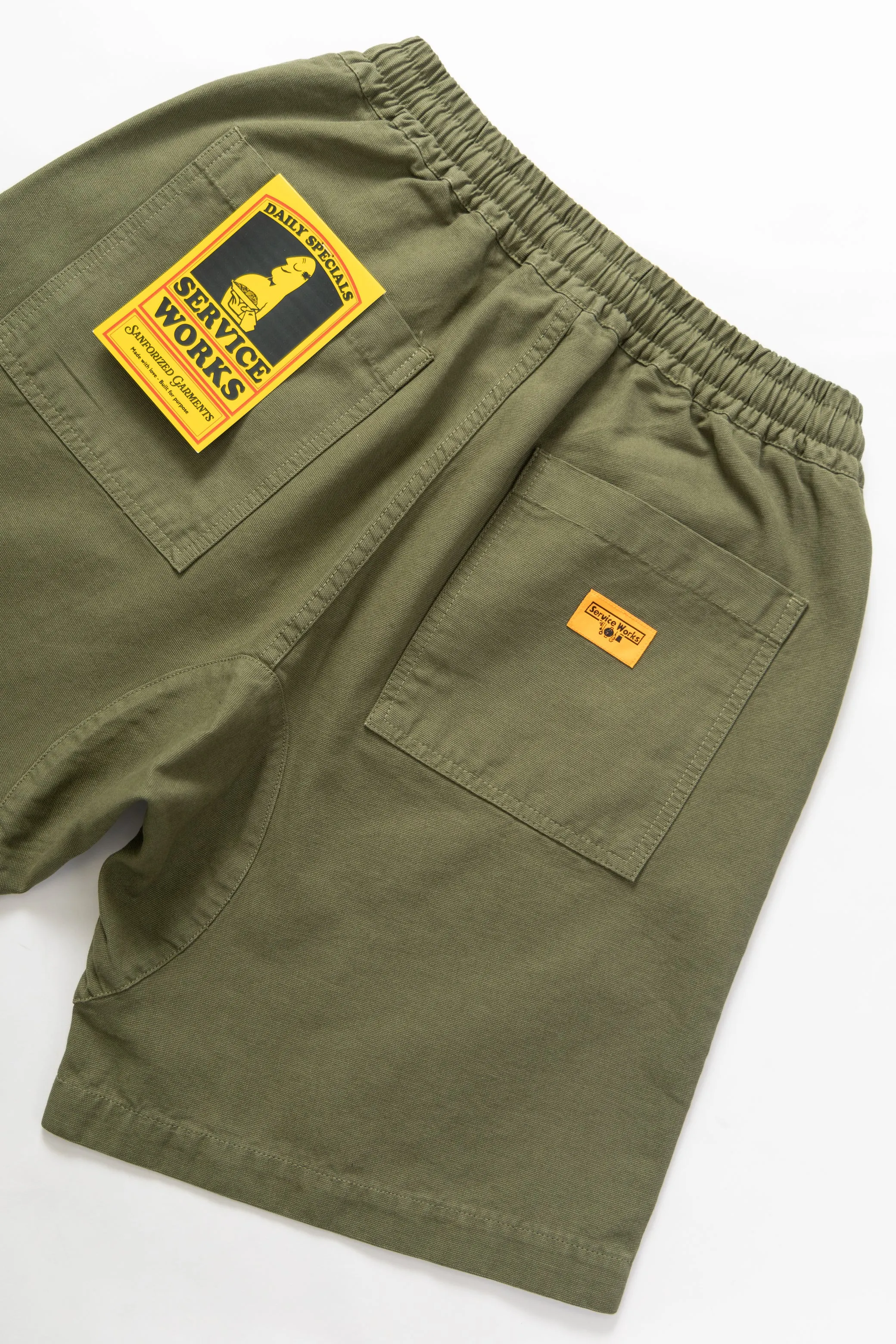 Classic Chef Shorts - Olive sold by Service Works product image thumbnail 5