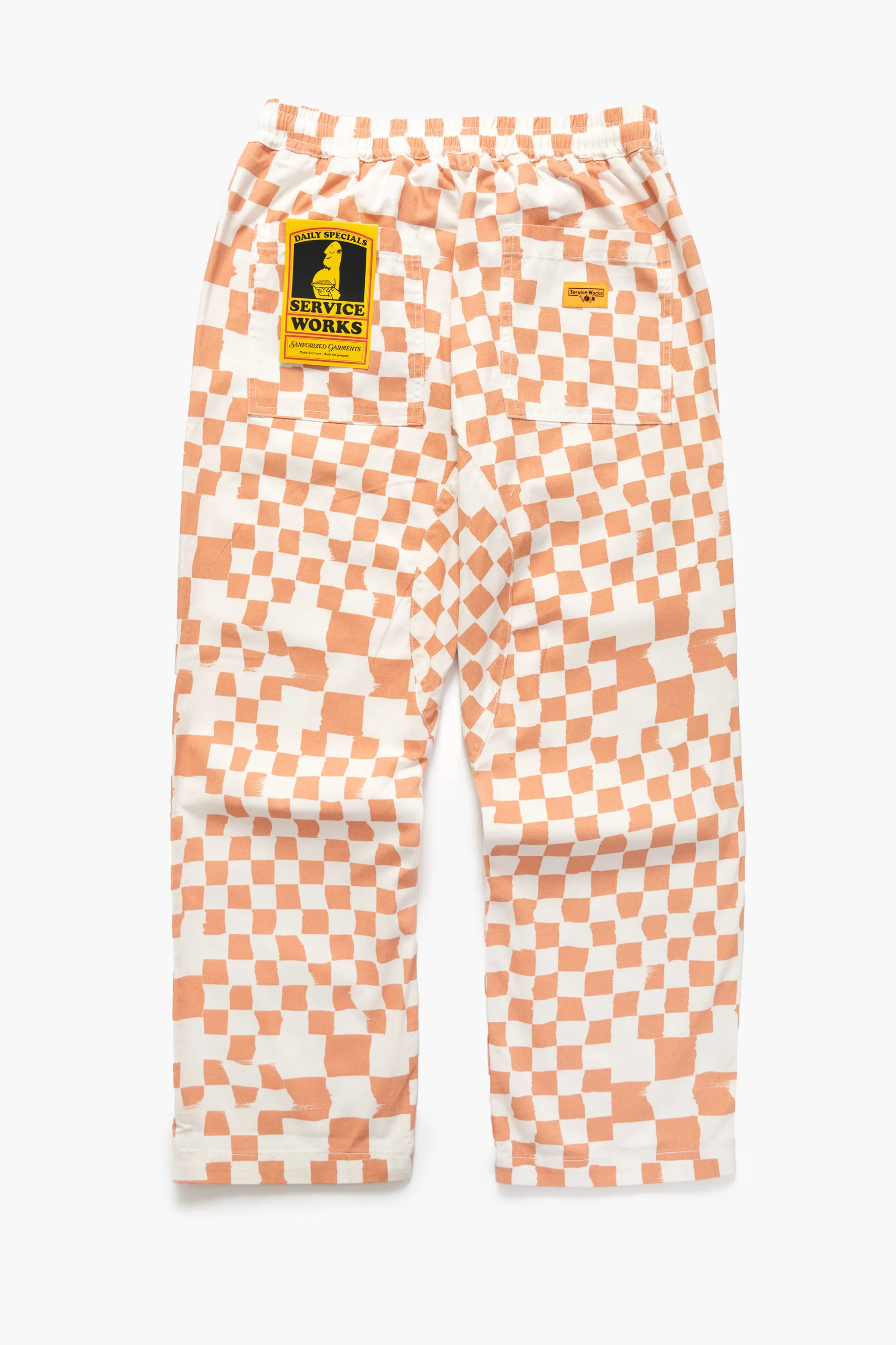 Printed Chef Pants - Salmon Checker sold by Service Works product image thumbnail 5