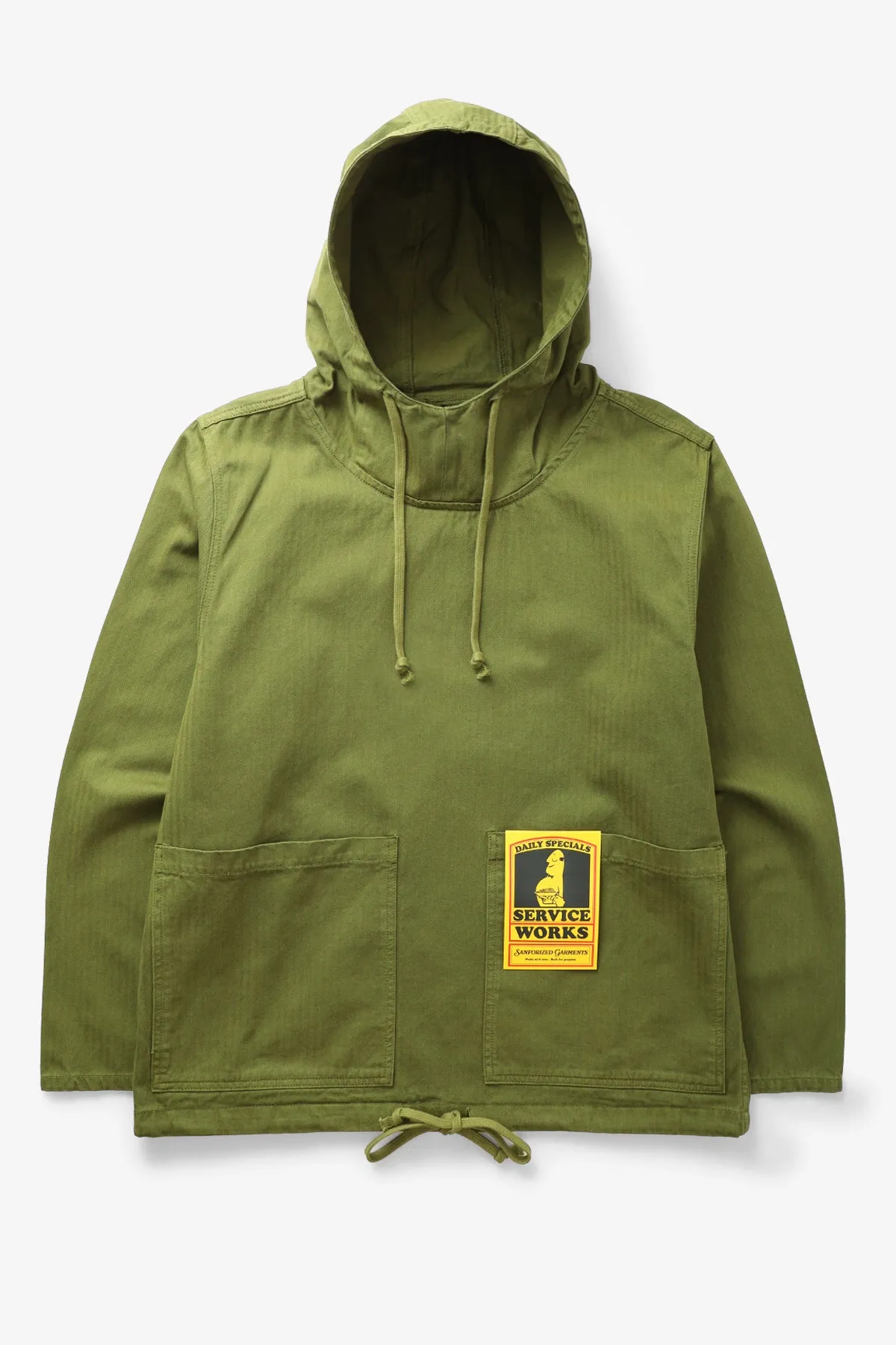 Herringbone Market Smock - Pesto sold by Service Works