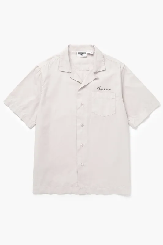 Embroidered Resort Shirt - Salt sold by Service Works