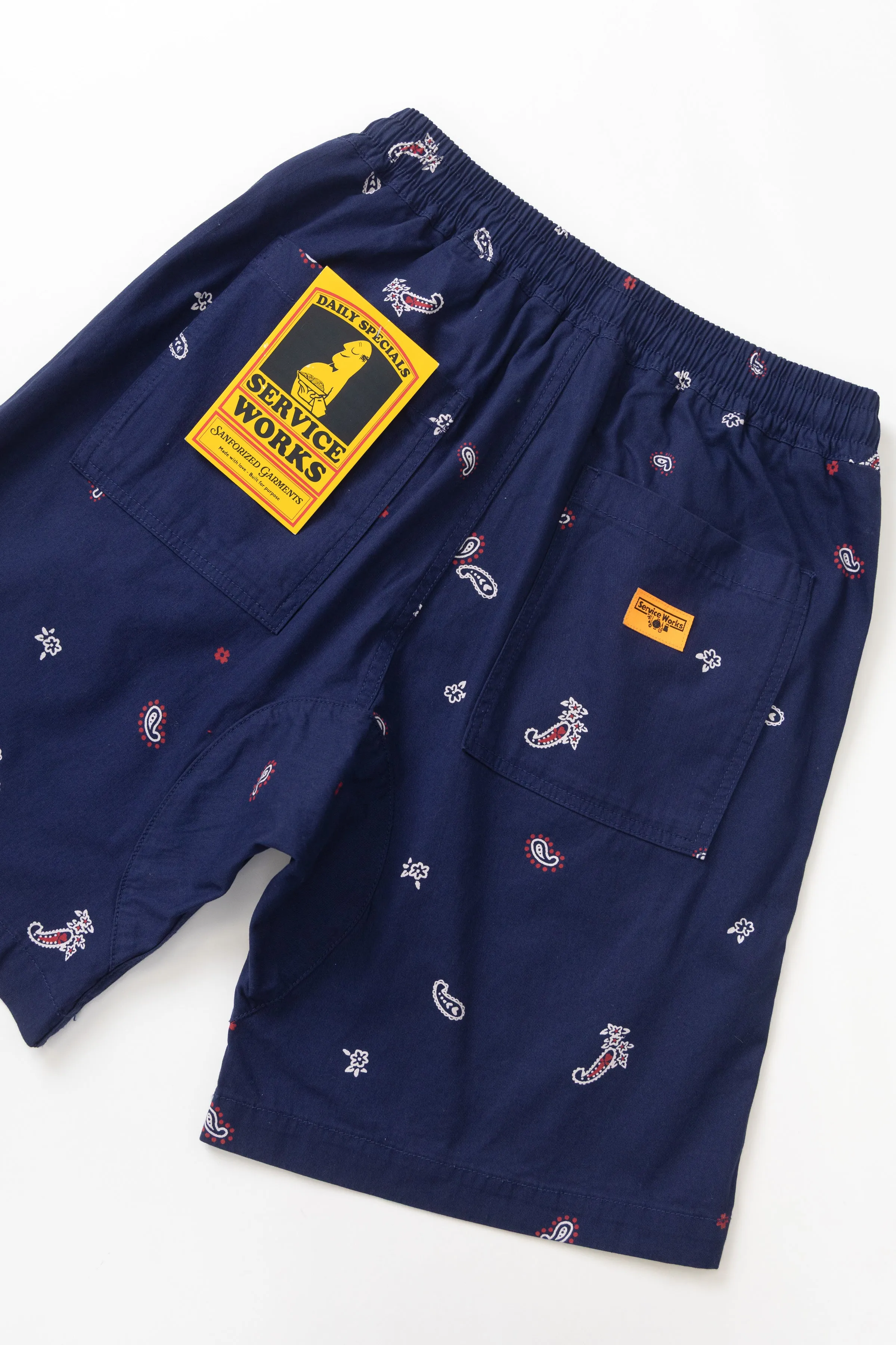 Paisley Chef Shorts - Royal sold by Service Works product image thumbnail 4