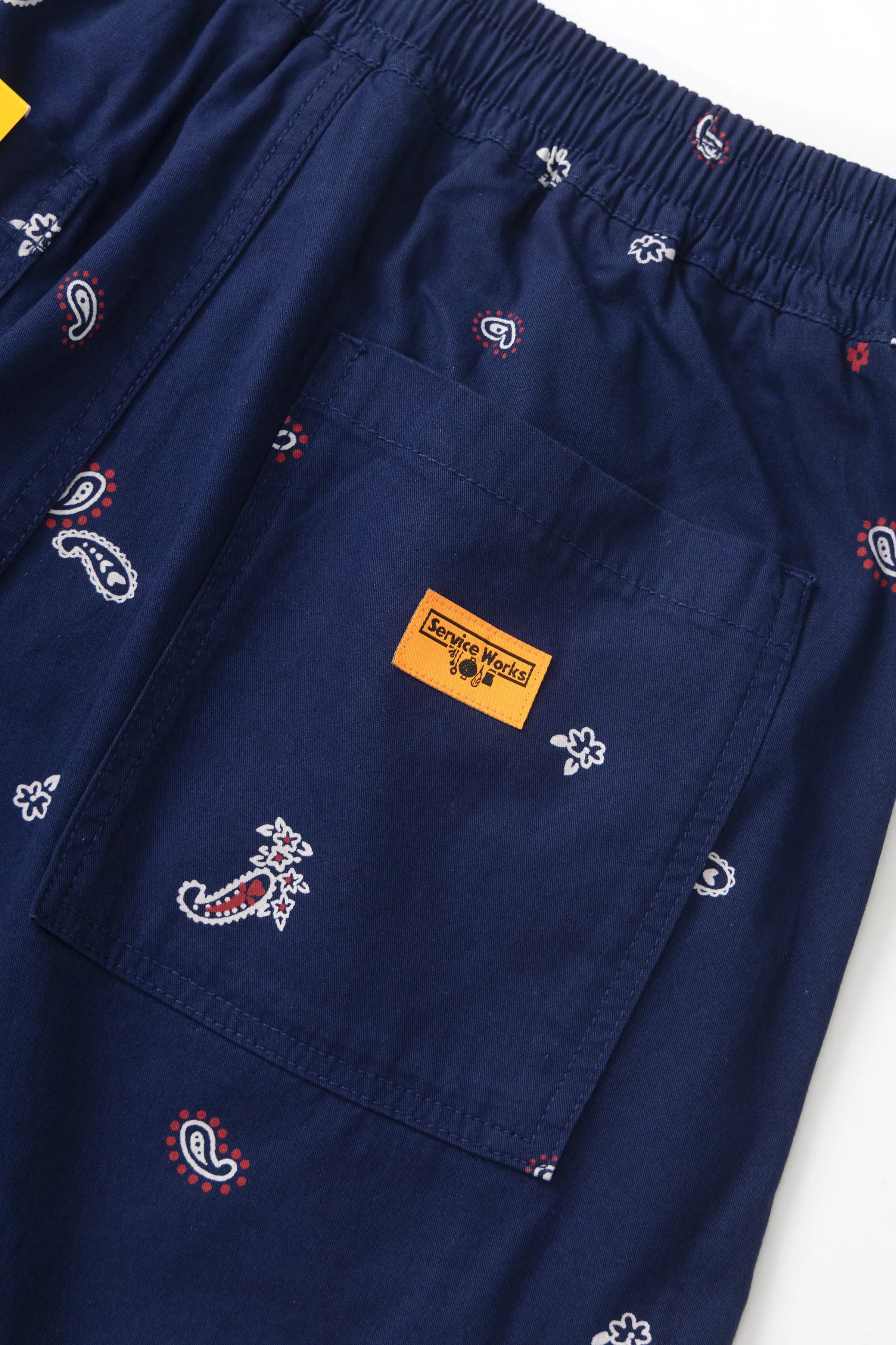 Paisley Chef Shorts - Royal sold by Service Works product image thumbnail 5