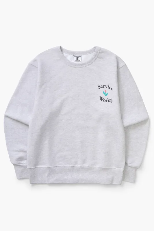 In Bloom Crewneck - Ash made by Service Works