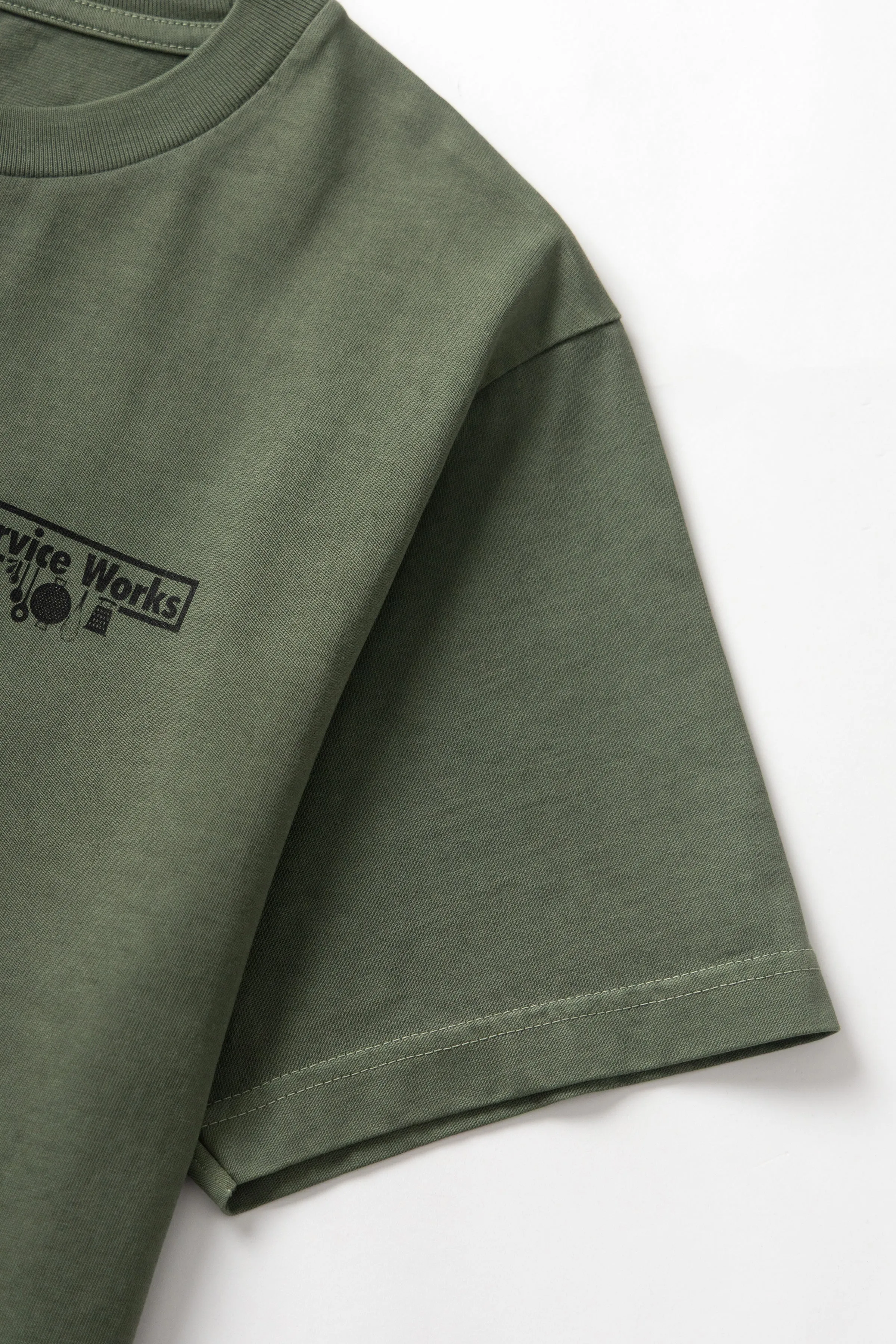 Pigment Dyed Trademark Tee - Olive sold by Service Works product image thumbnail 5