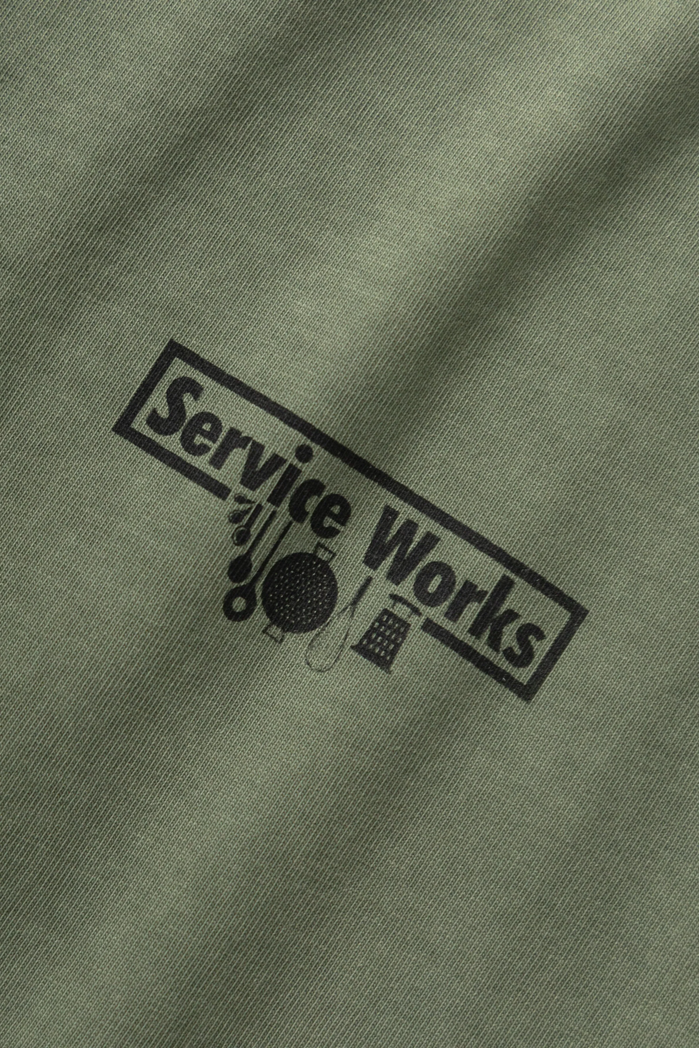 Pigment Dyed Trademark Tee - Olive sold by Service Works product image thumbnail 2