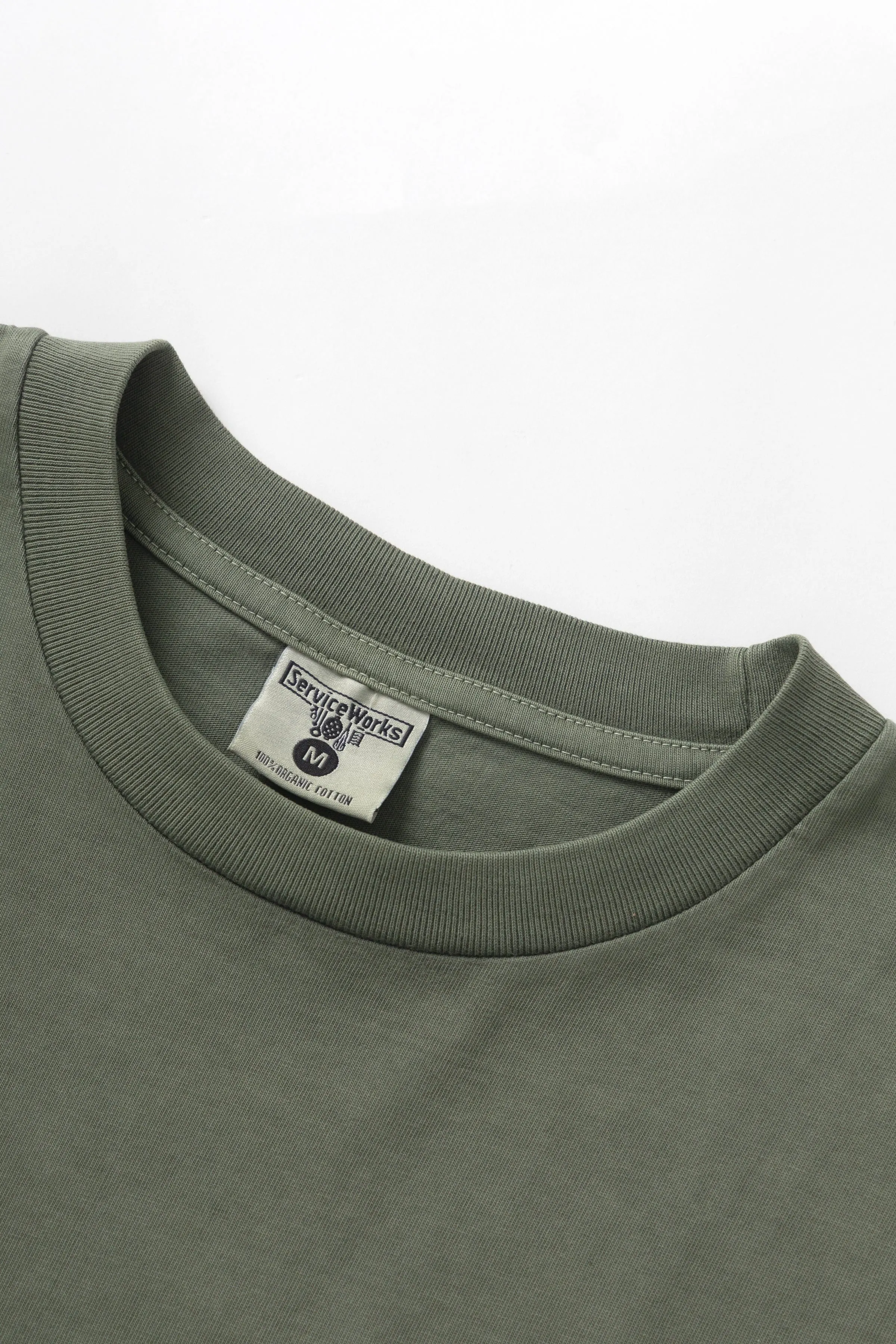 Pigment Dyed Trademark Tee - Olive sold by Service Works product image thumbnail 4