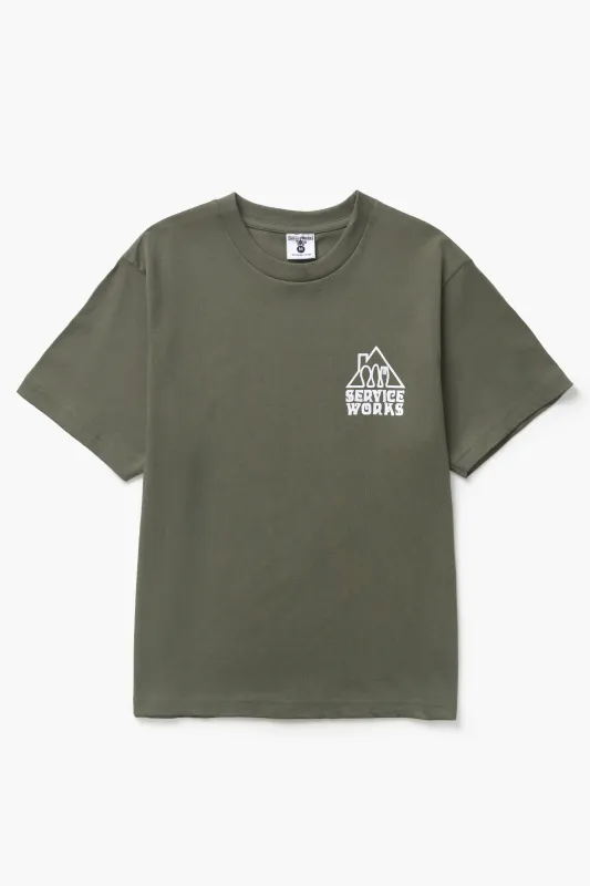 Home Comforts Tee - Olive sold by Service Works