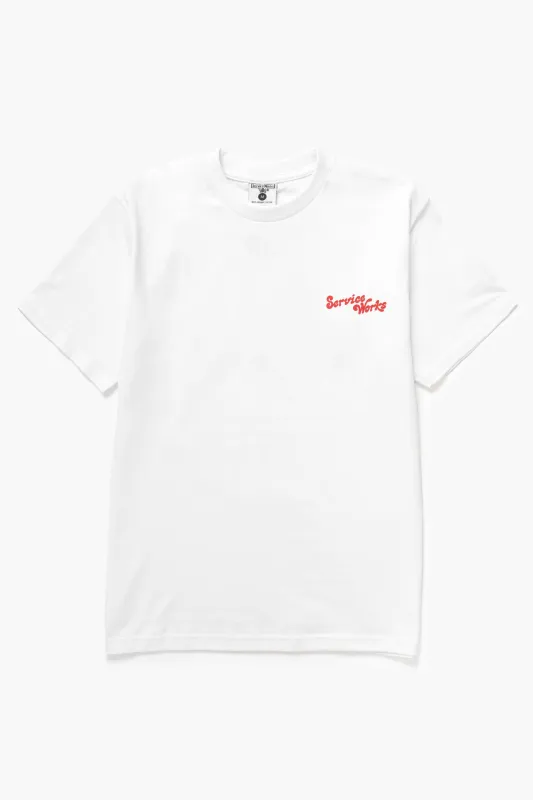Work + Pleasure Tee - White made by Service Works