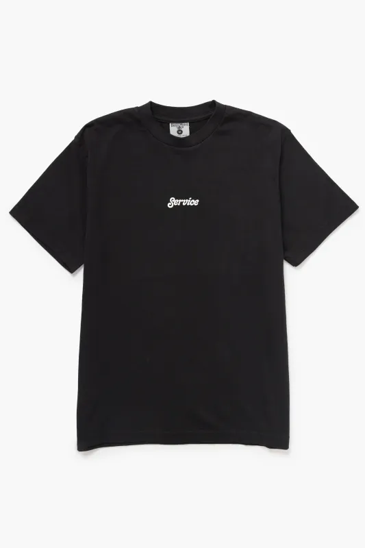 Service Logo Tee - Black made by Service Works