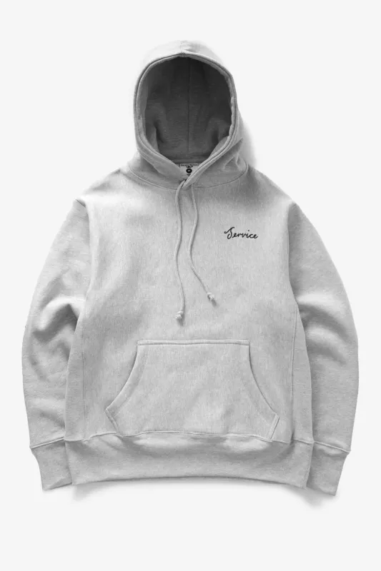 Script Logo Hoodie - Marl Grey made by Service Works