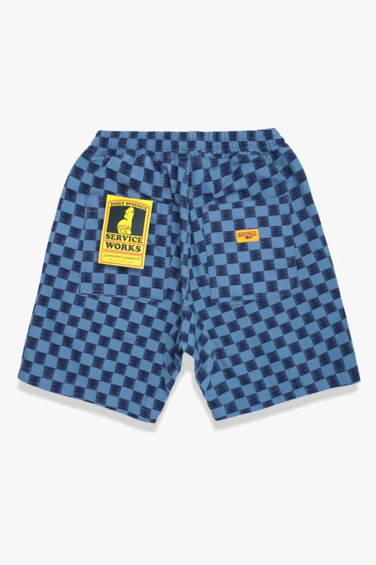 Classic Chef Shorts - Blue Checker made by Service Works