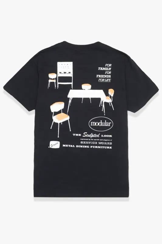 Dining Set Tee - Black made by Service Works