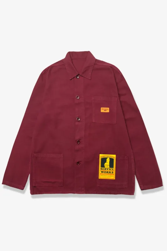 Classic Chore Shirt - Burgundy made by Service Works