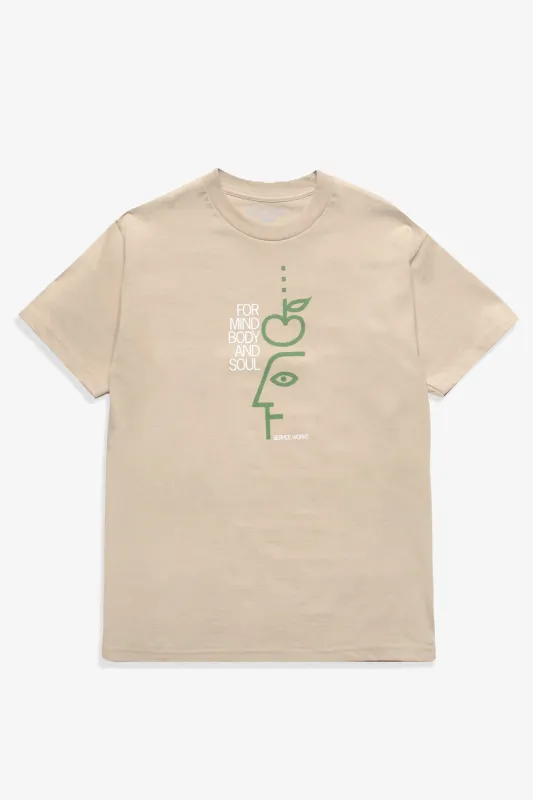 Mind, Body and Soul Tee - Mushroom made by Service Works