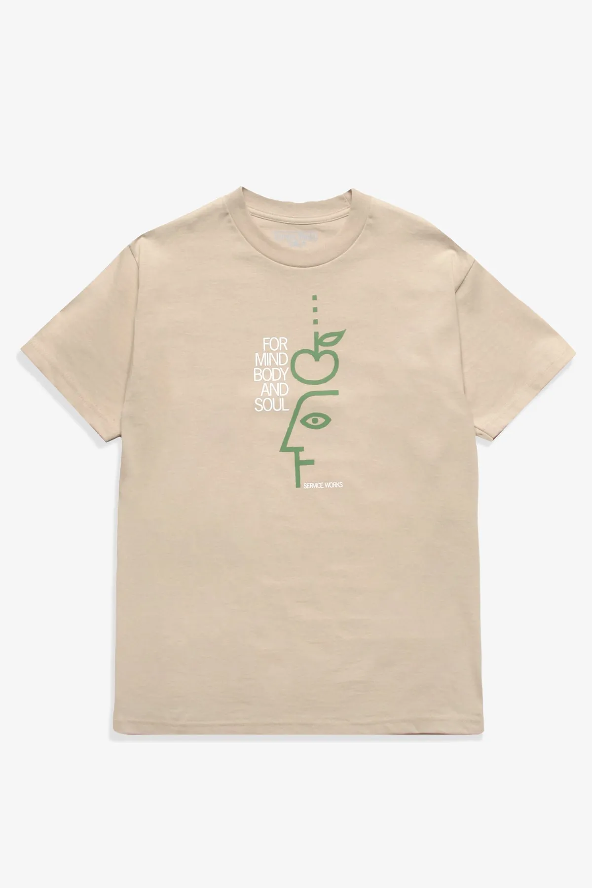 Mind, Body and Soul Tee - Mushroom sold by Service Works
