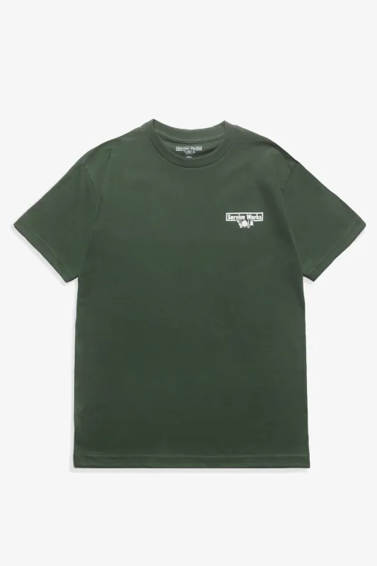 Logo Tee - Forest Green made by Service Works