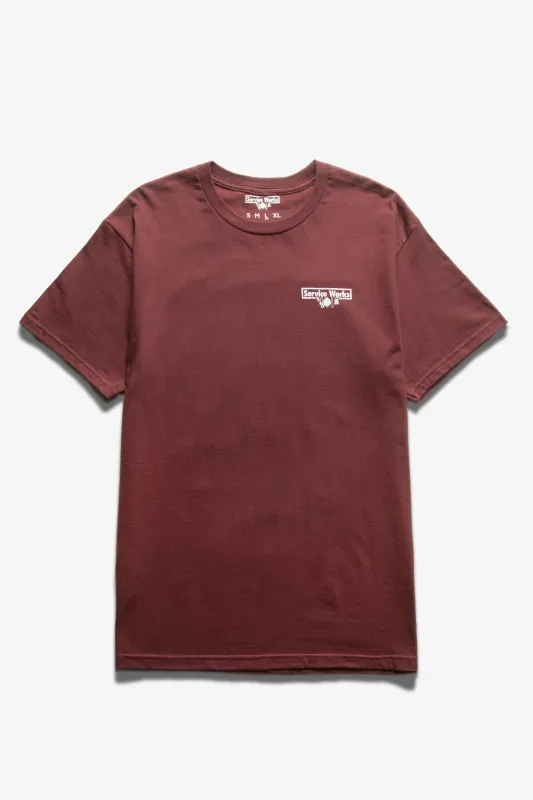 Trademark Tee - Burgundy made by Service Works