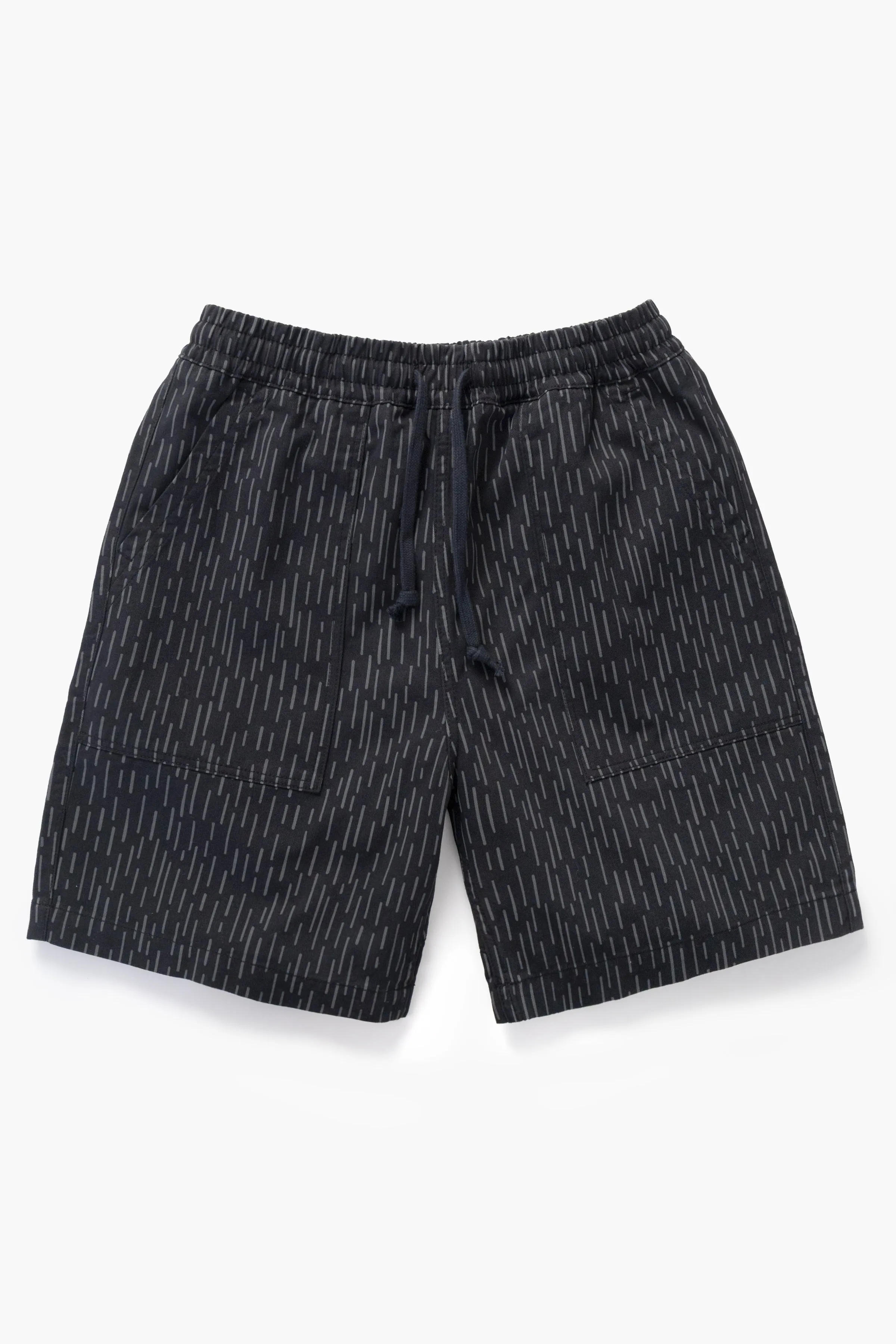 Patterned Chef Shorts - Raindrop Mono sold by Service Works