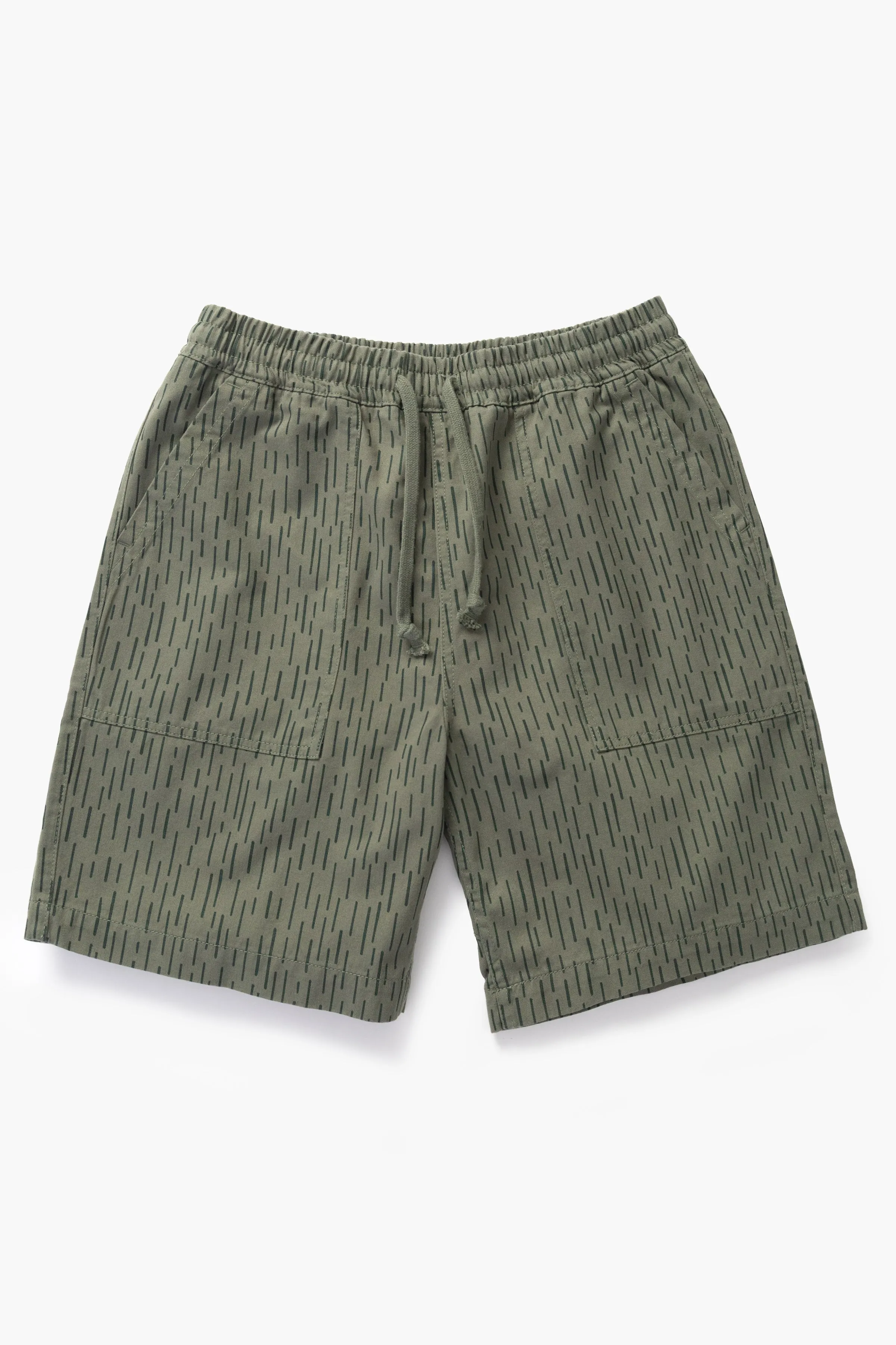 Patterned Chef Shorts - Raindrop Green sold by Service Works