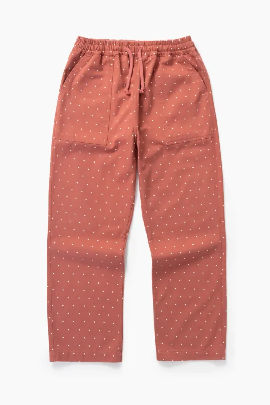 Polka Dot Chef Pants - Clay made by Service Works